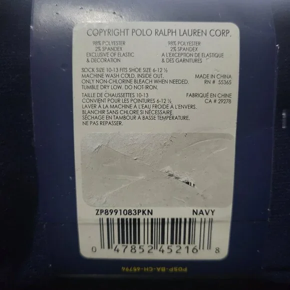 Polo Ralph Lauren 3-Pack Casual Dress Socks Dots Navy Blue Grey Maroon Dark Red - Picture 2 of 6